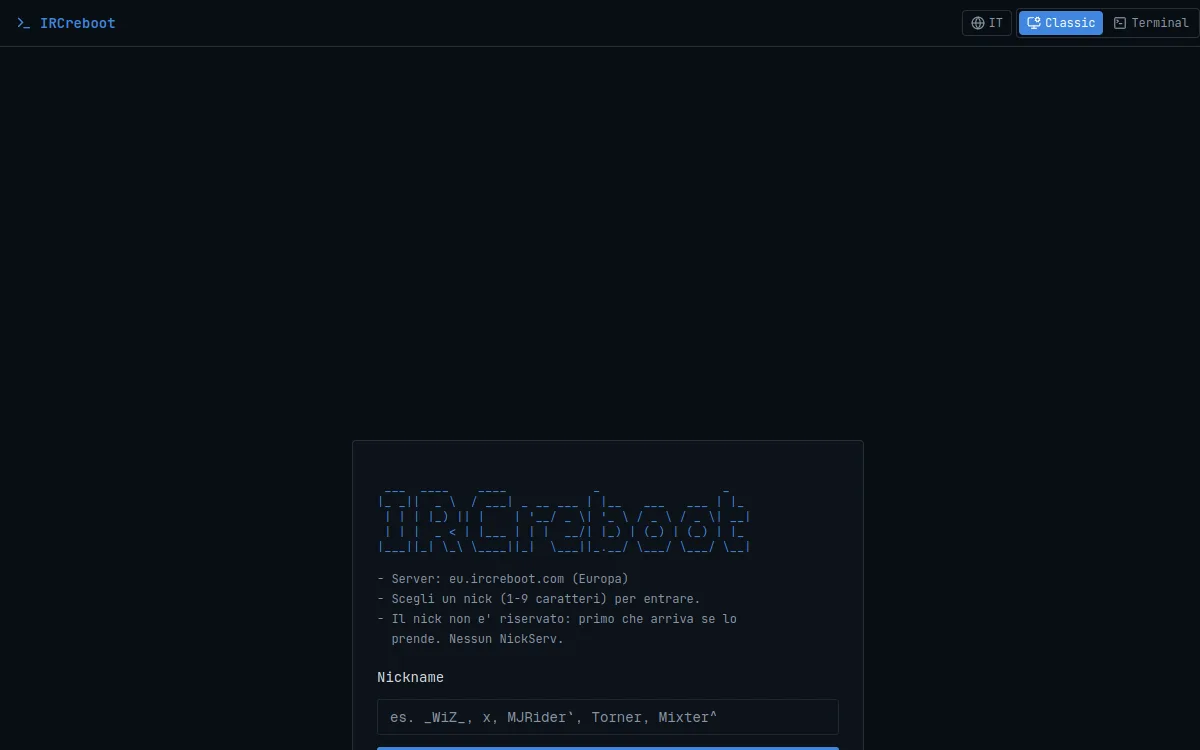 IRCreboot